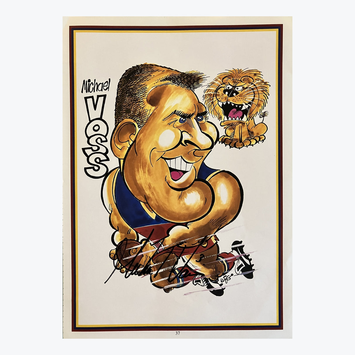 Michael Voss Signed WEG Poster