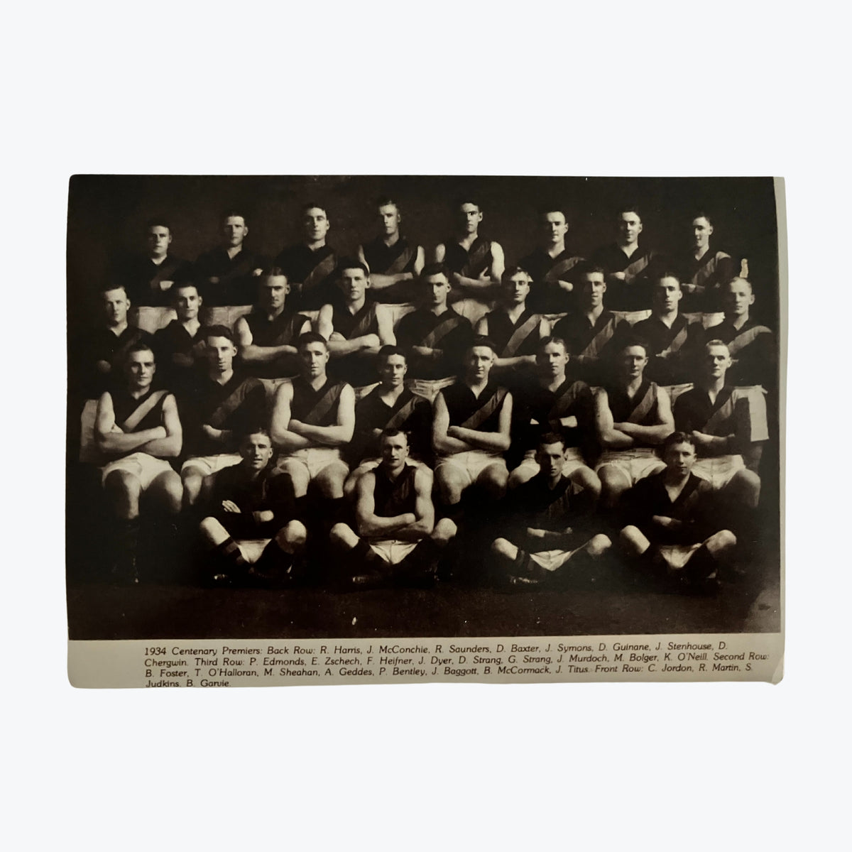 Richmond Tigers 1934 AFL Premiership Team