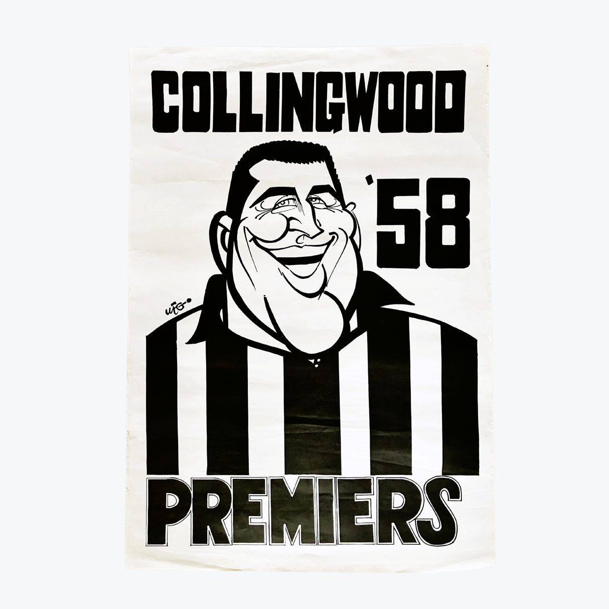 Collingwood Magpies 1958 WEG Premiers Posters