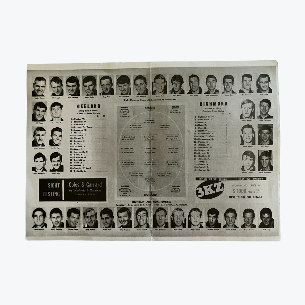 1967 Premiership Team