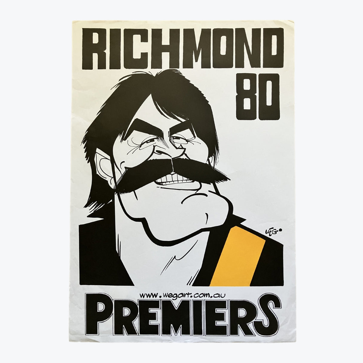 Richmond Tigers 1980 WEG Premiers Poster
