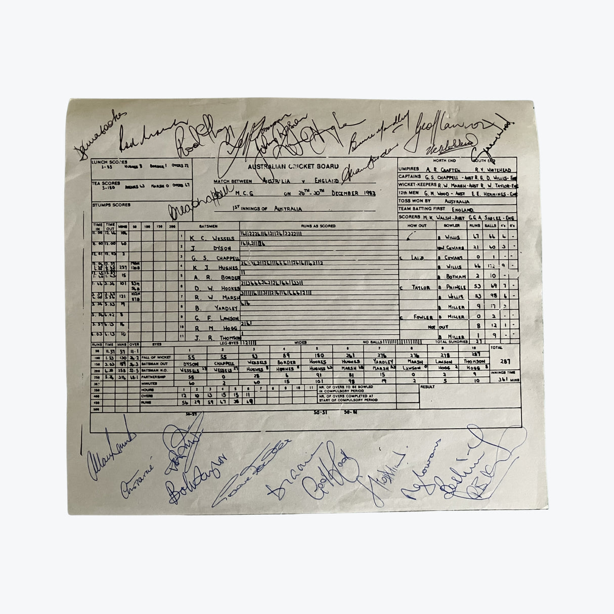 1982 Boxing Day Test