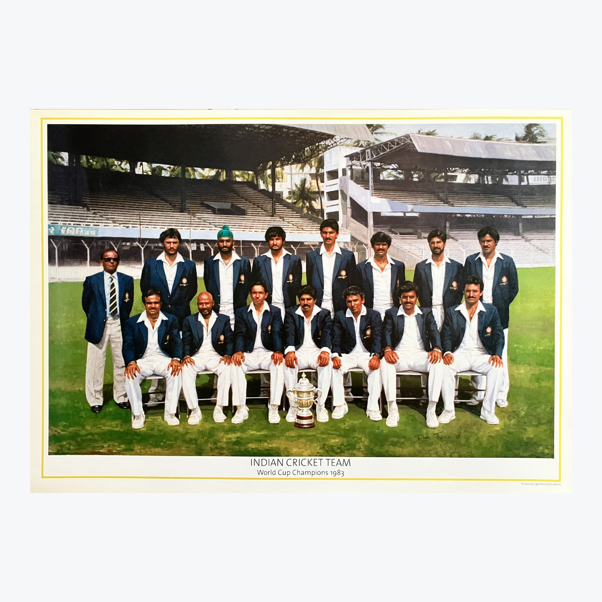 India 1983 Cricket World Cup Champions Team Photo