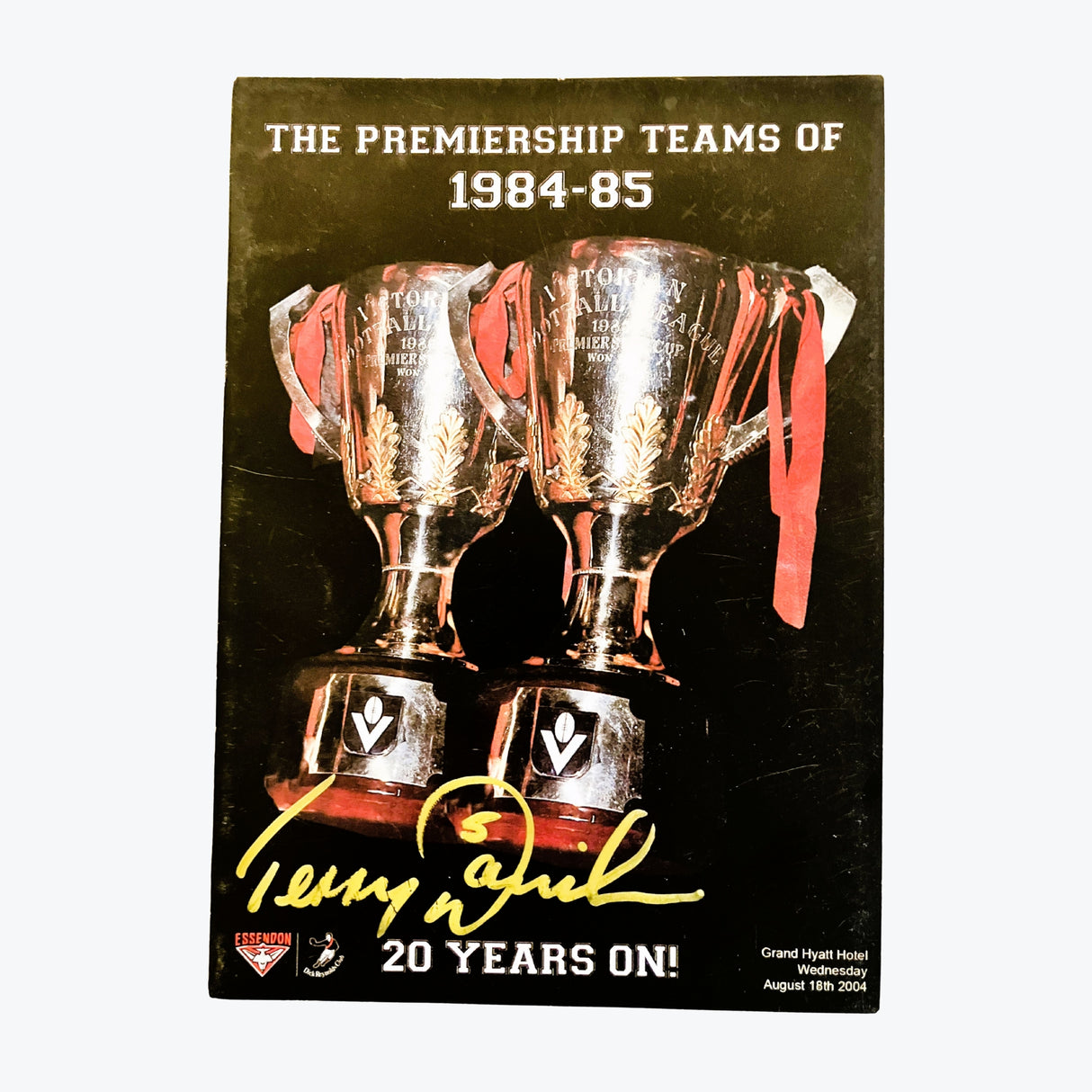 The Premiership Teams of 1984-85 Signed Program