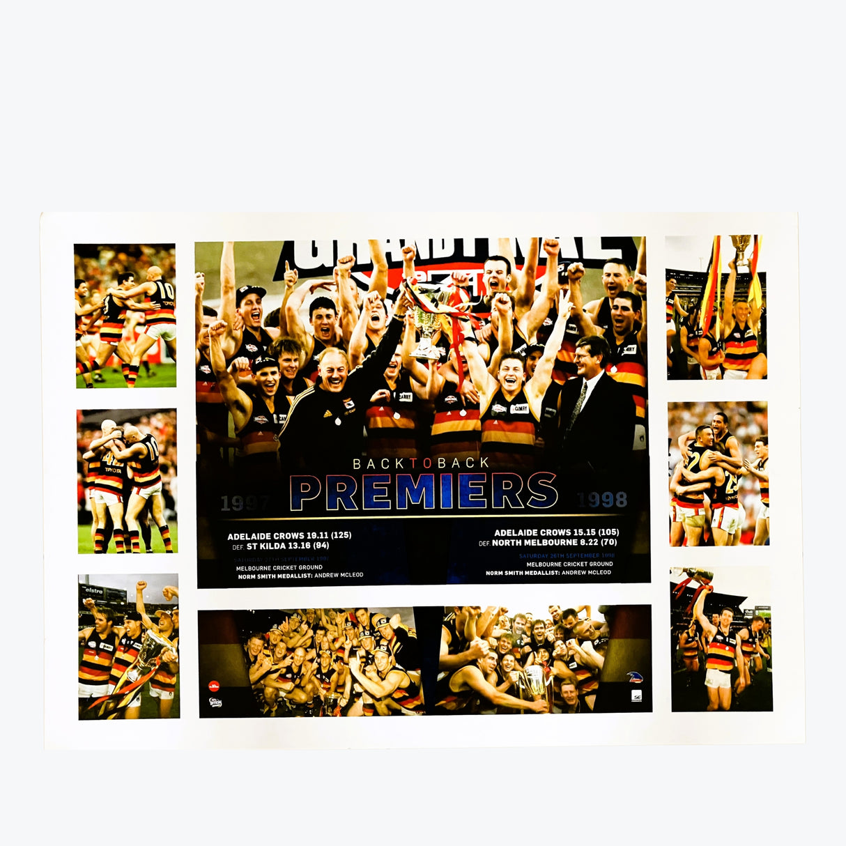 Adelaide Crows 1997-98 Back to Back Premiers Poster