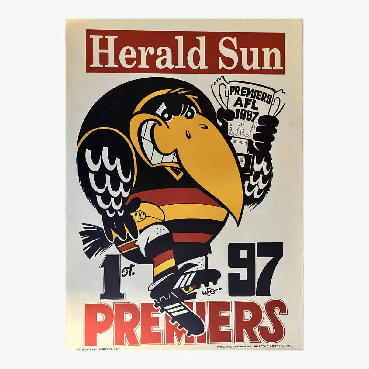 Adelaide Crows 1997 WEG Premiers Poster