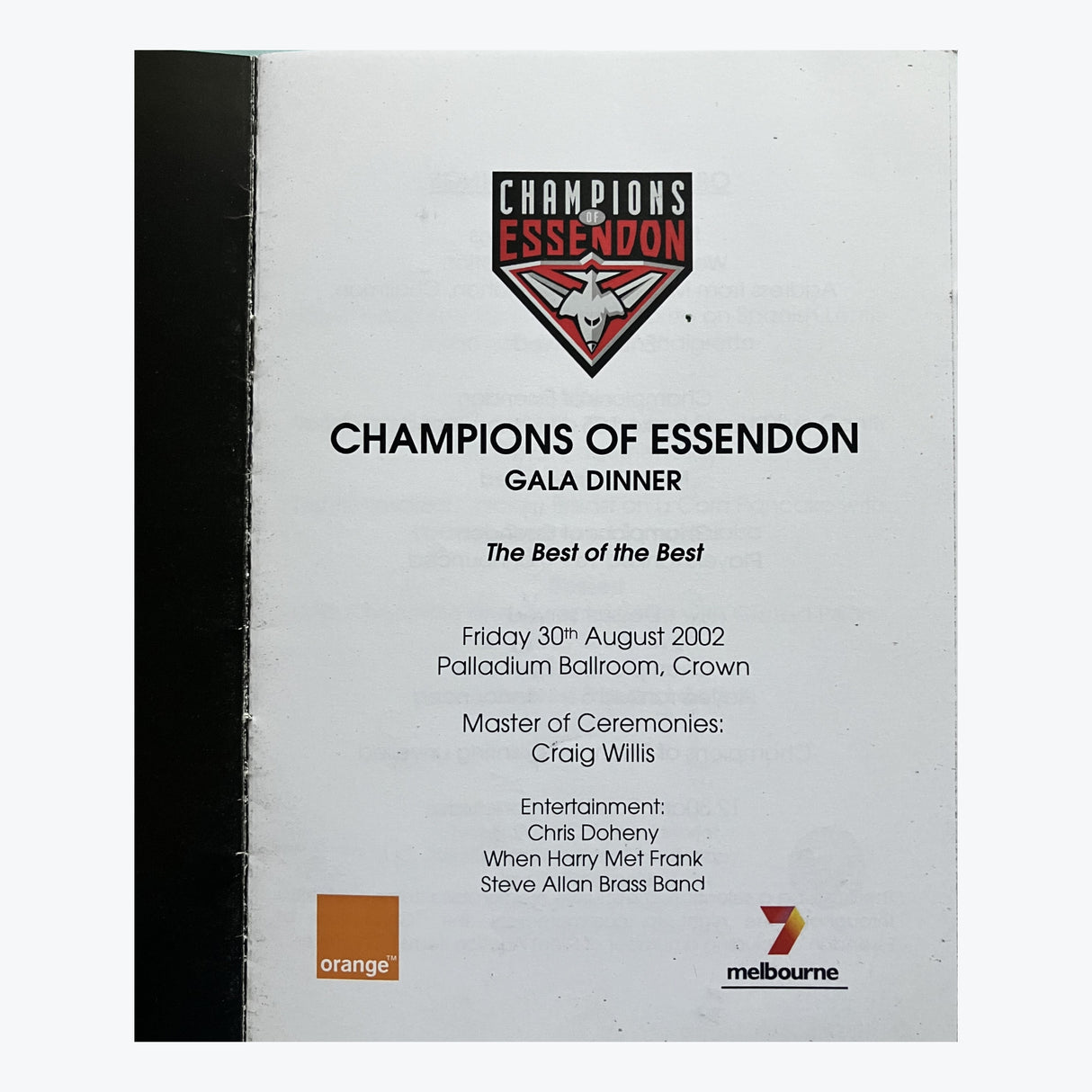 2002 Champions of Essendon