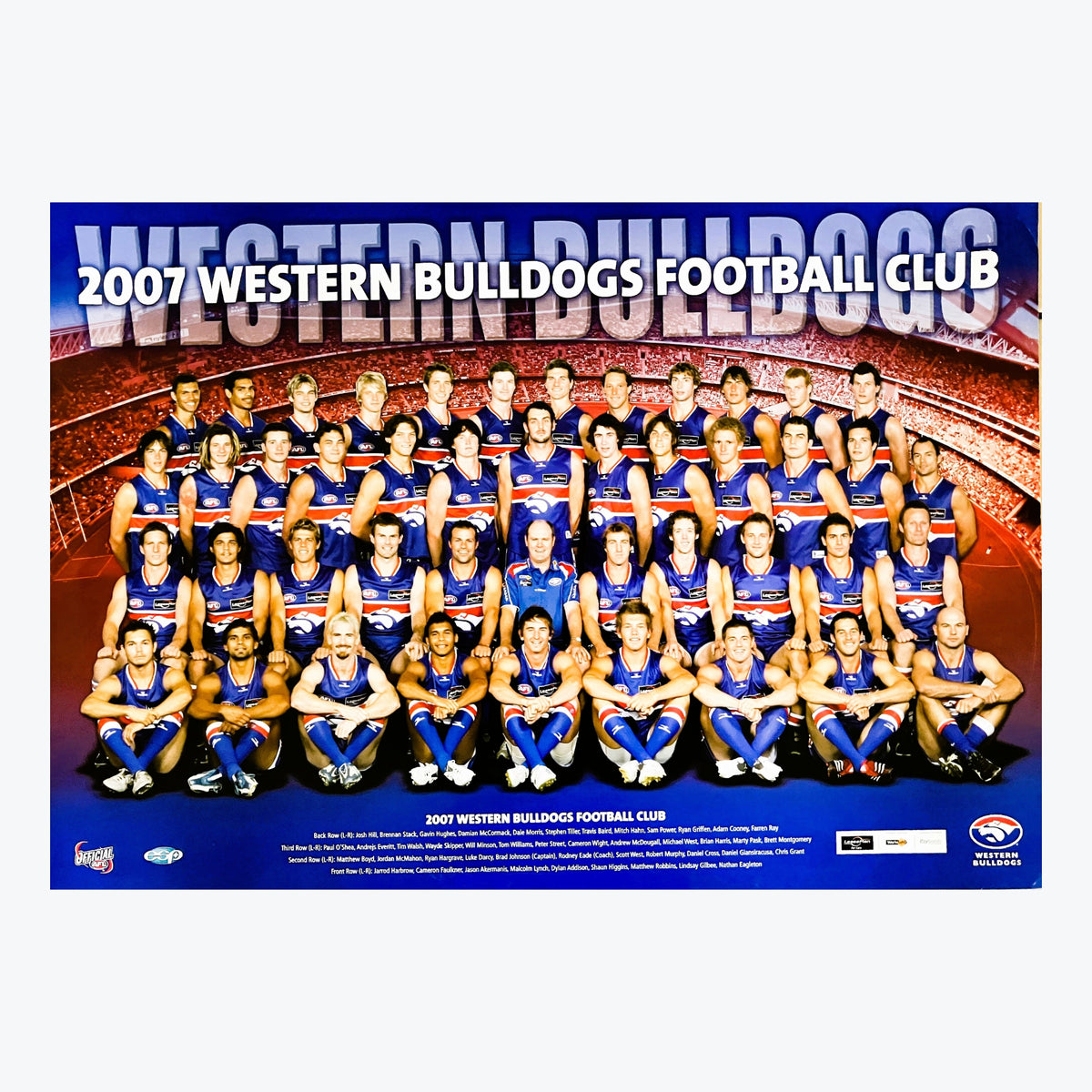 Western Bulldogs 2007 Team Poster
