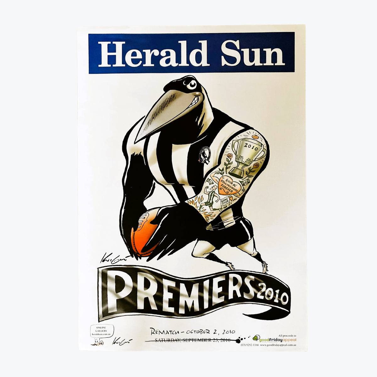 Collingwood Magpies 2010 AFL Premiers Poster