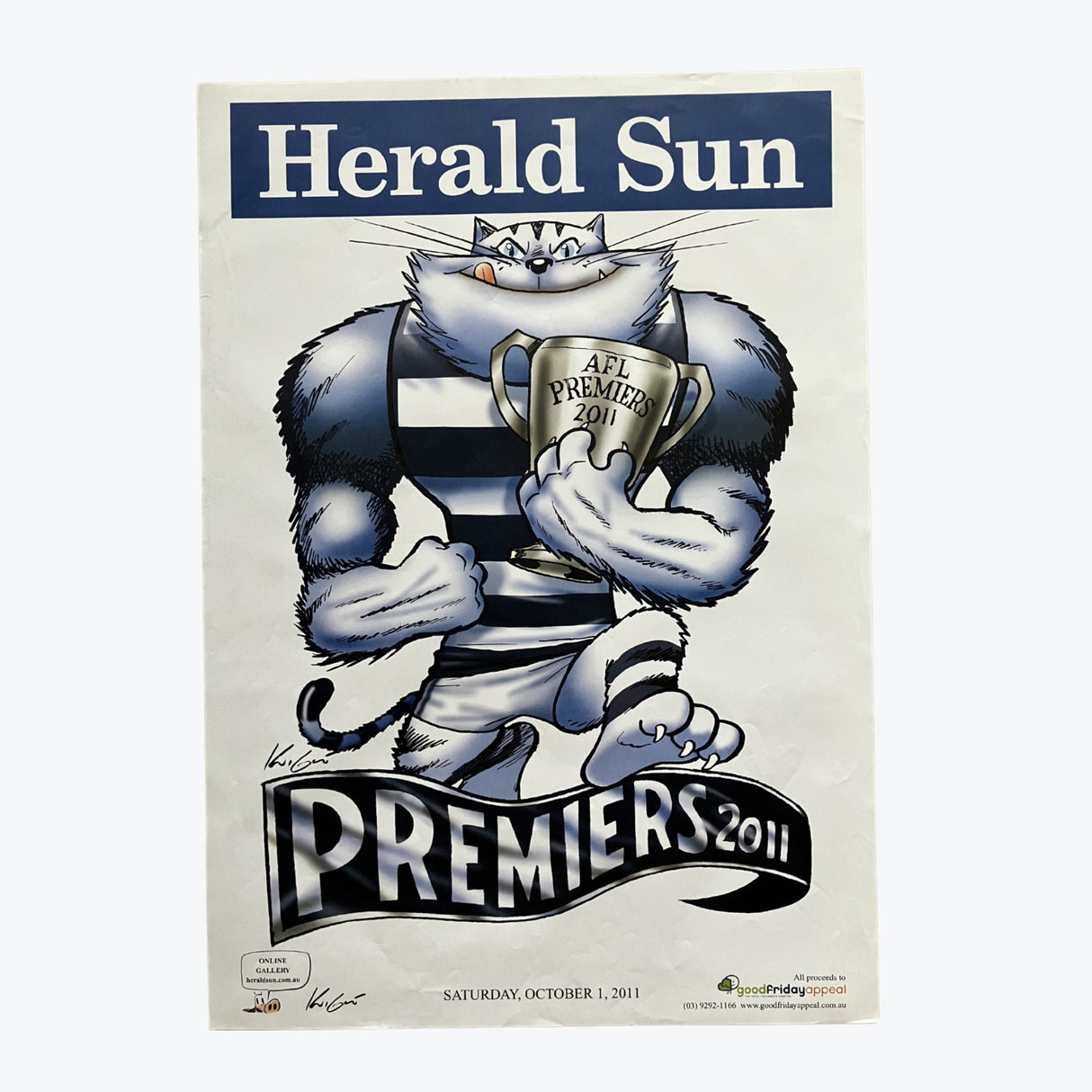 Geelong Cats 2011 WEG Premiers Poster