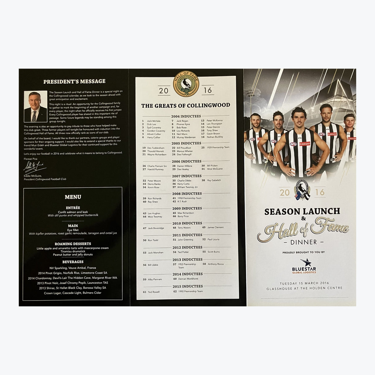 2016 Hall of Fame Dinner