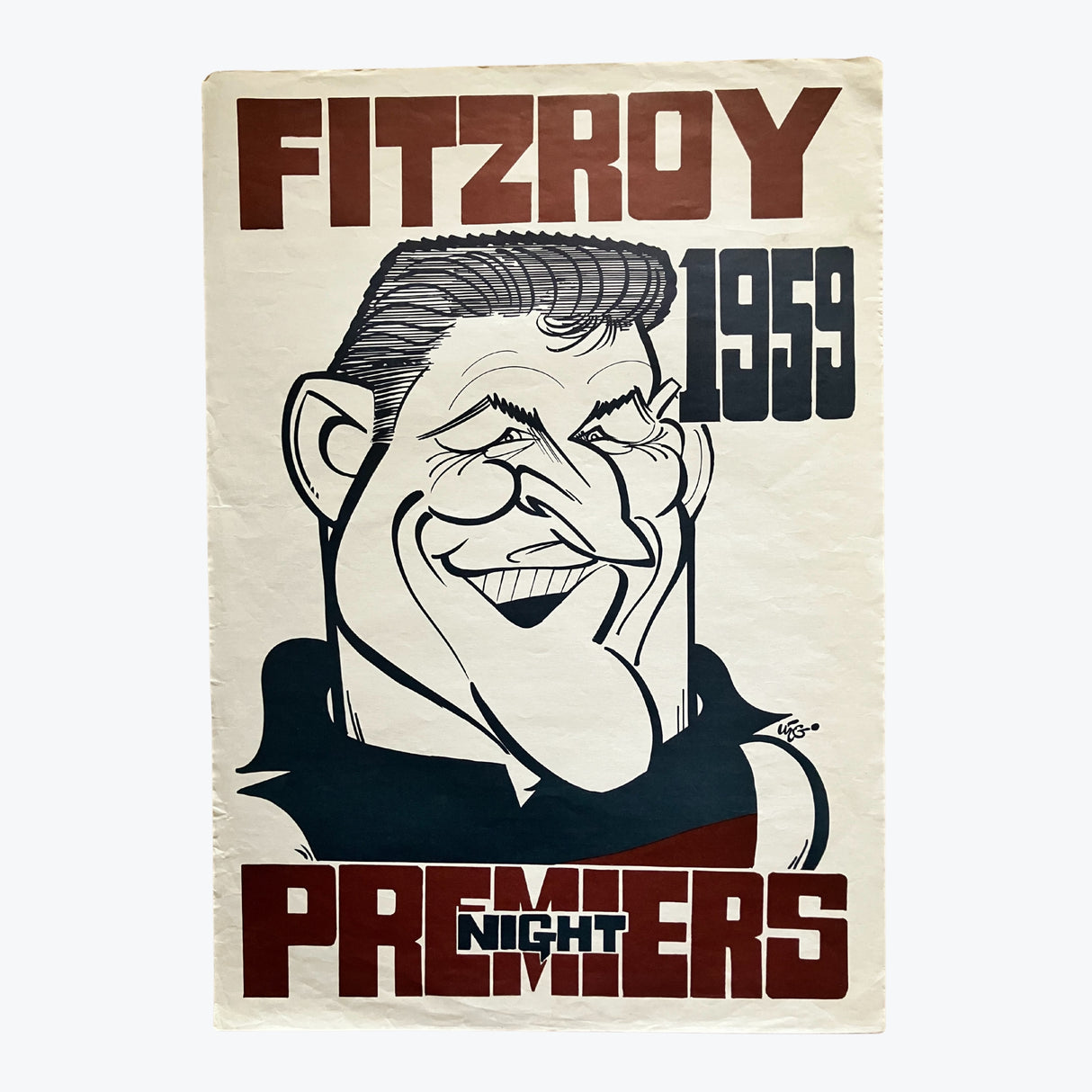 Fitzroy Lions 1959 WEG Night Premiers Poster