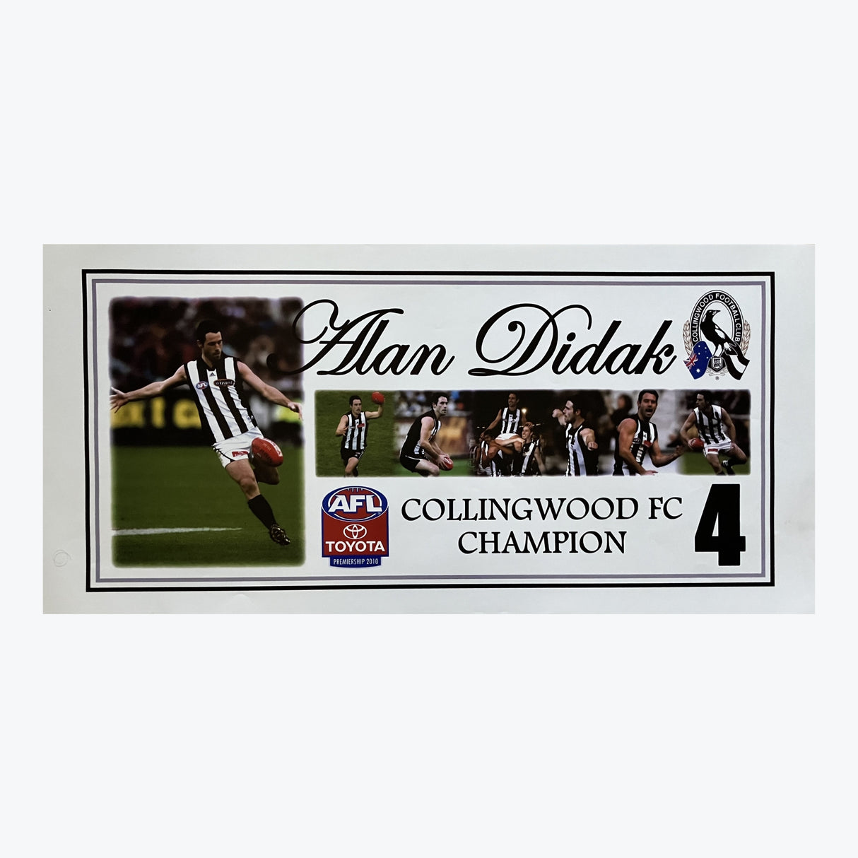 Collingwood Magpies Alan Didak Poster