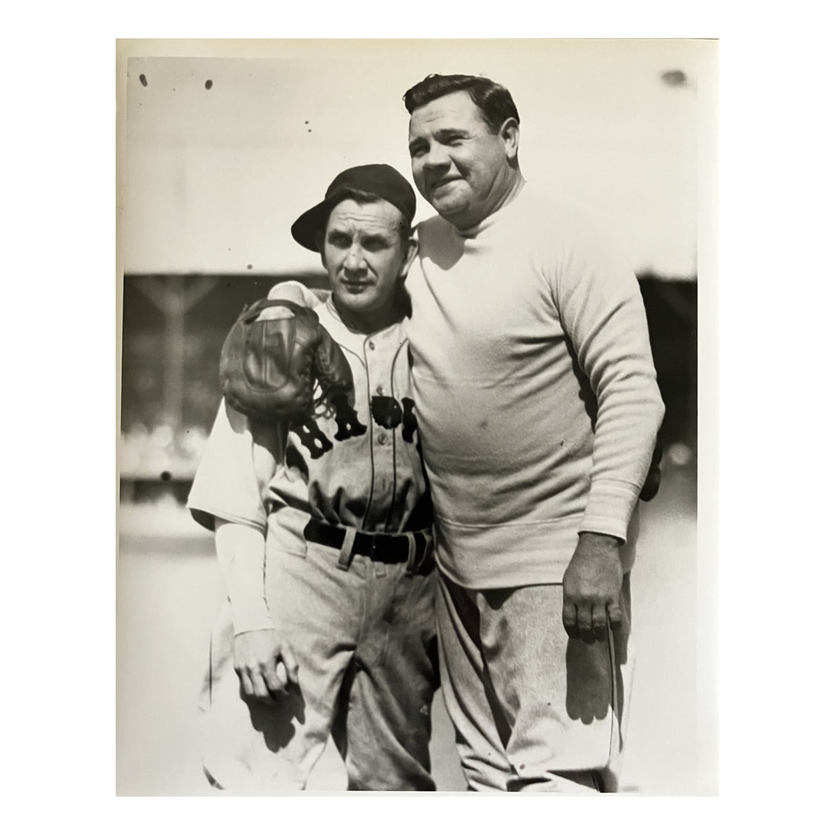 Babe Ruth and Rabbit Maranville