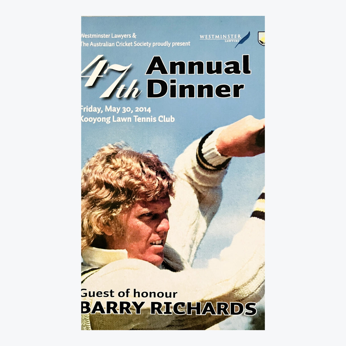 Australian Cricket Society 47th Annual Dinner