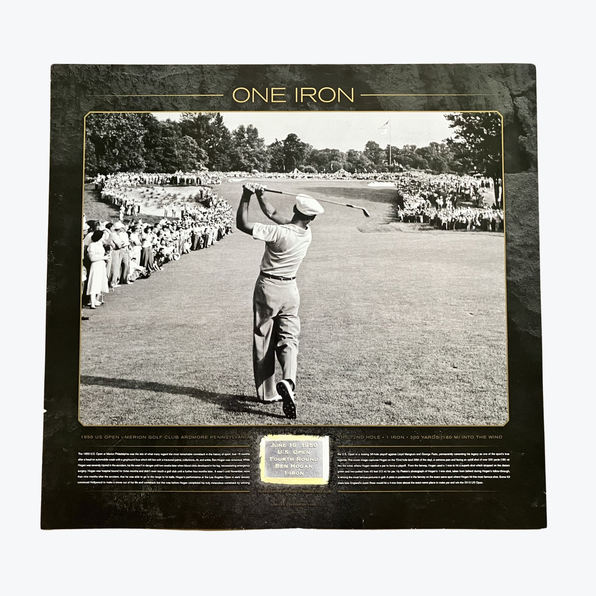Ben Hogan "One Iron" Poster