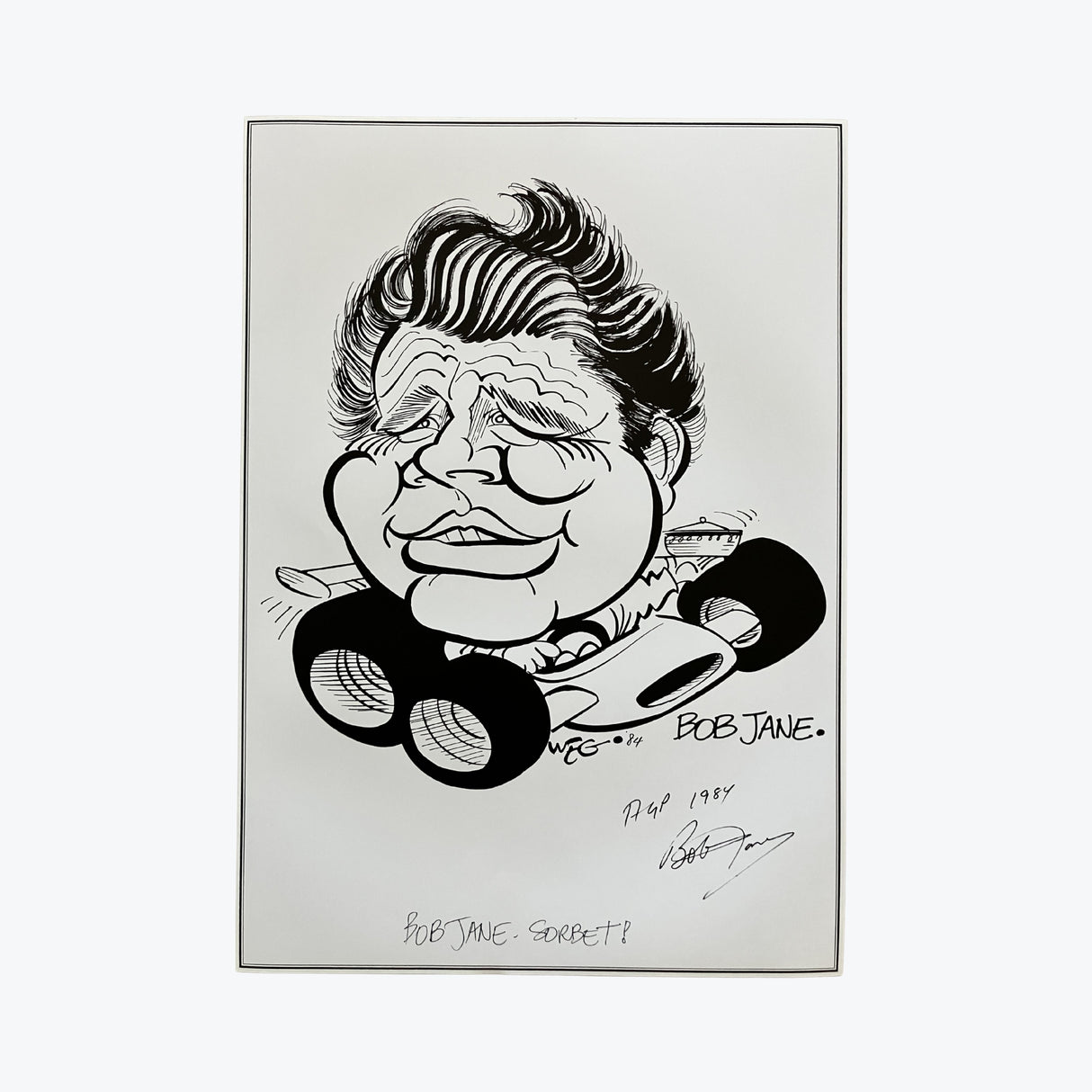 Bob Jane Signed WEG Poster