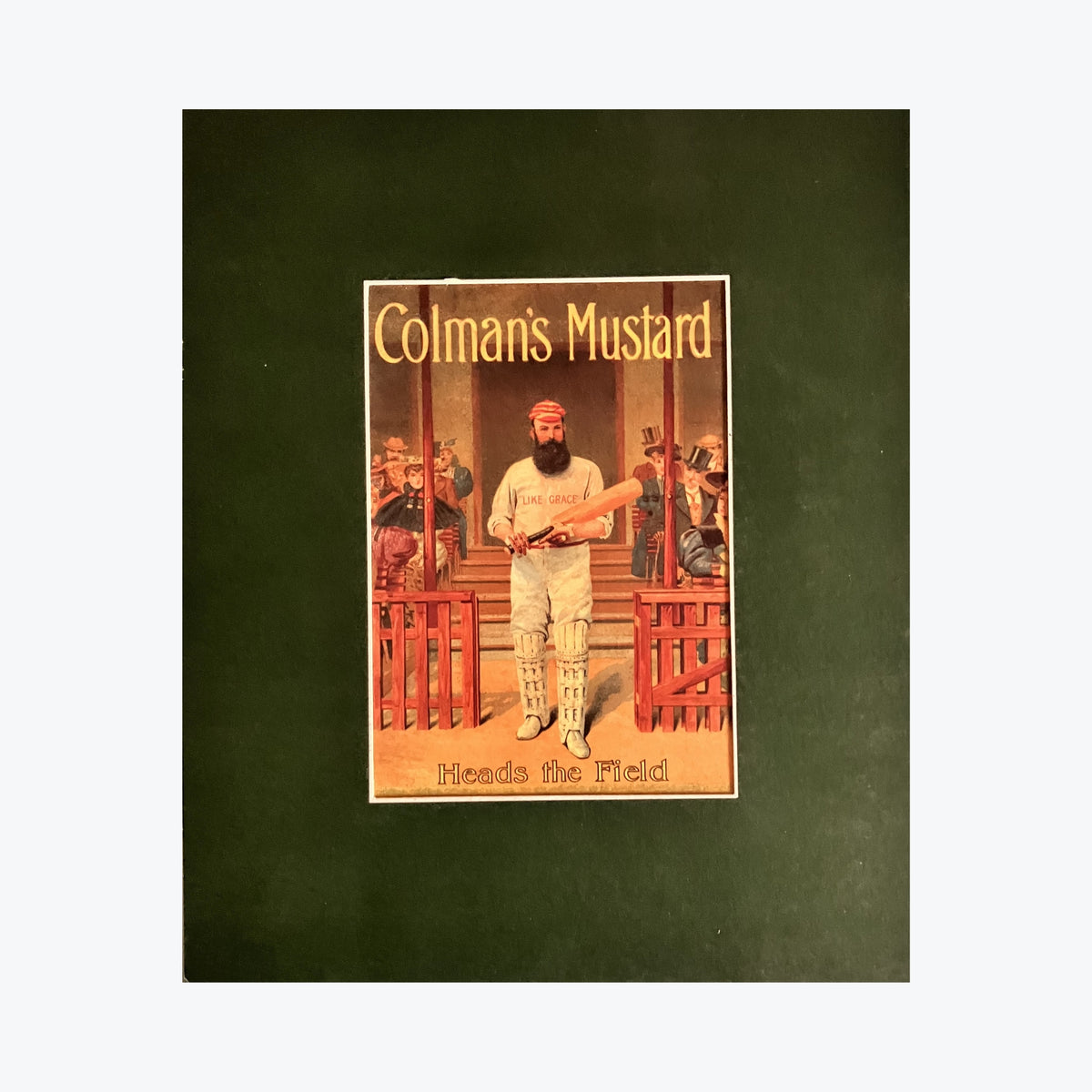 W. G. Grace Colman's Mustard Poster