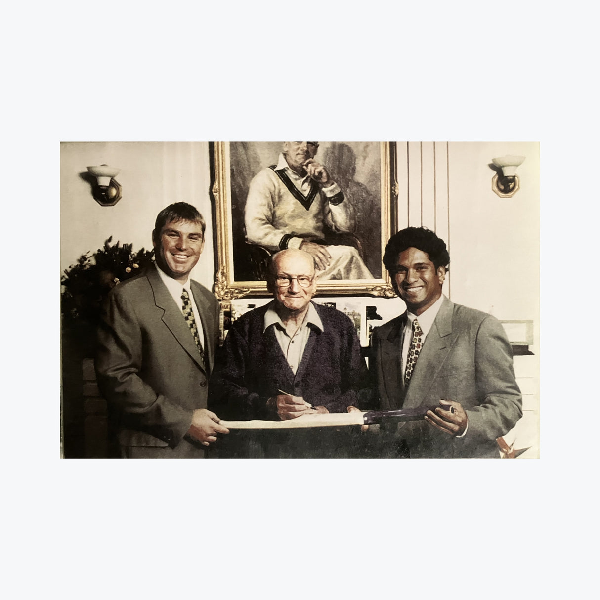 Shane Warne, Don Bradman and Sachin Tendulkar