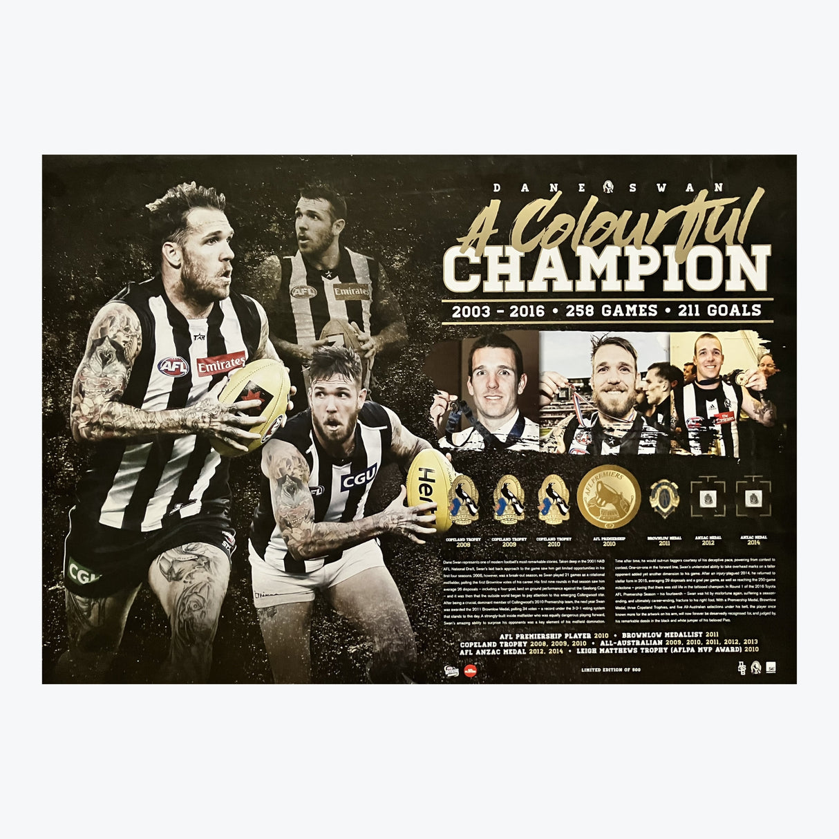 Dane Swan "A Colourful Champion" Poster