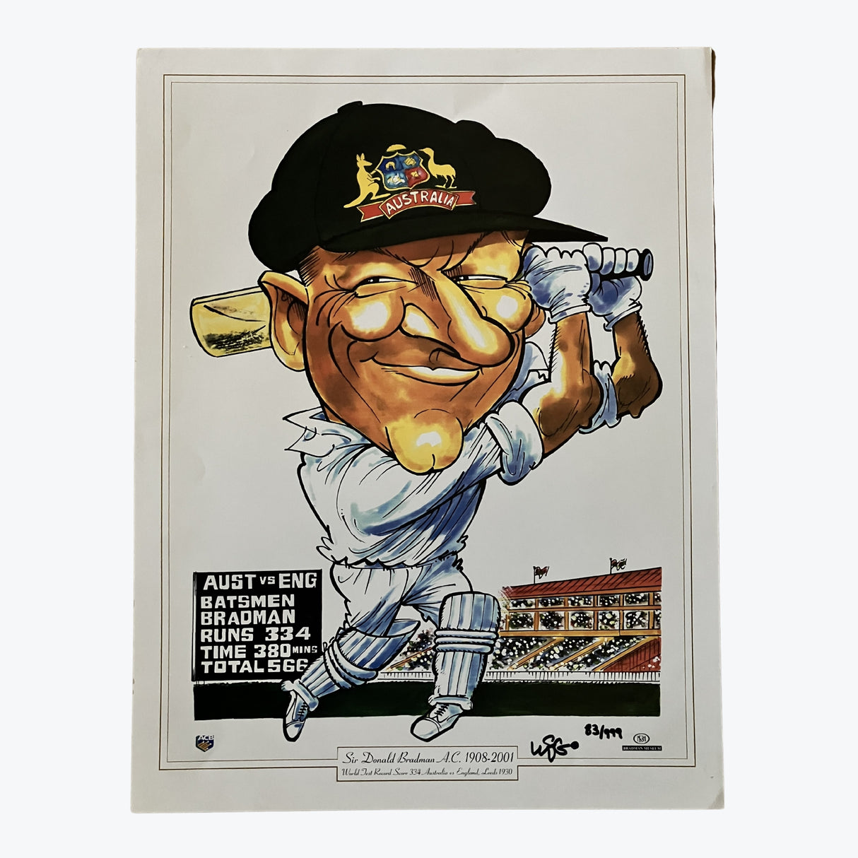 Don Bradman WEG Poster