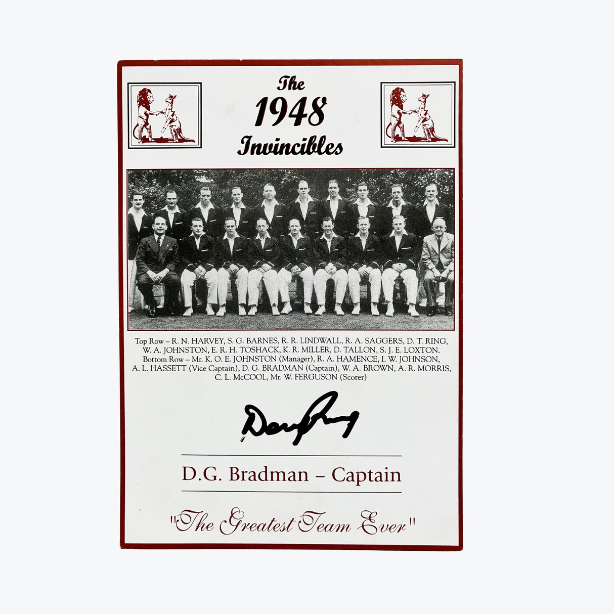 The 1948 Invincibles