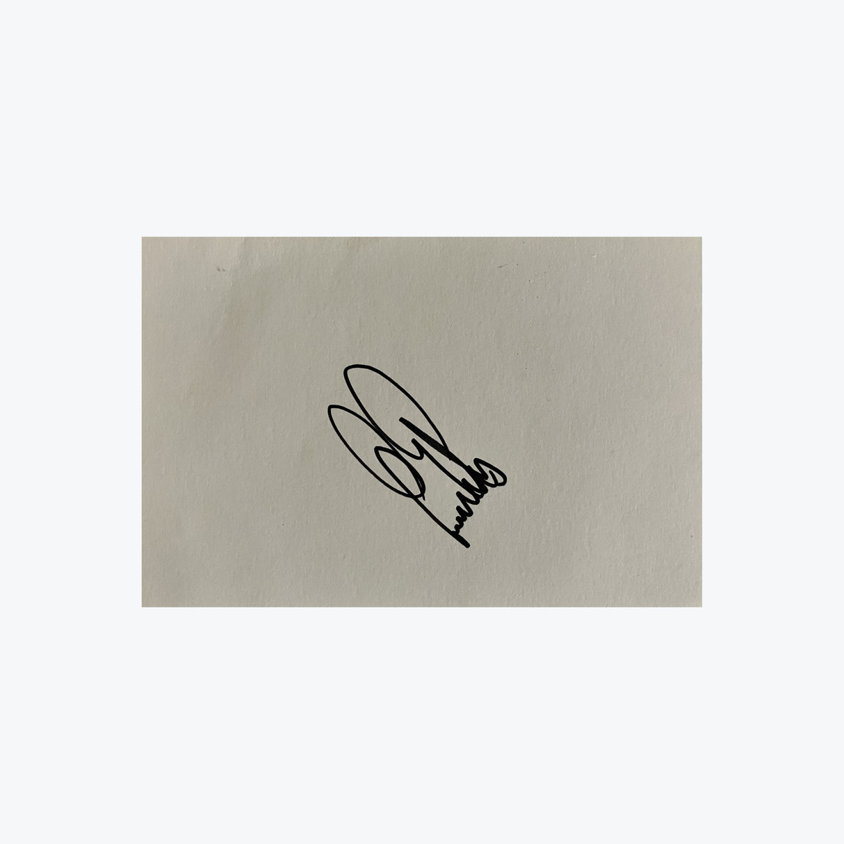 Ernie Els Signed Card