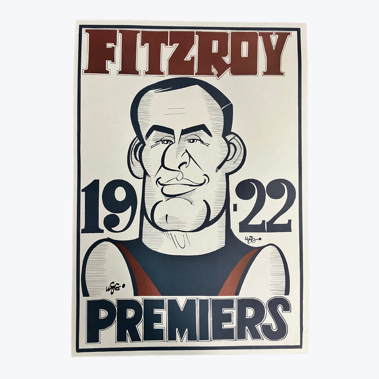 Fitzroy Lions 1922 WEG Premiers Poster