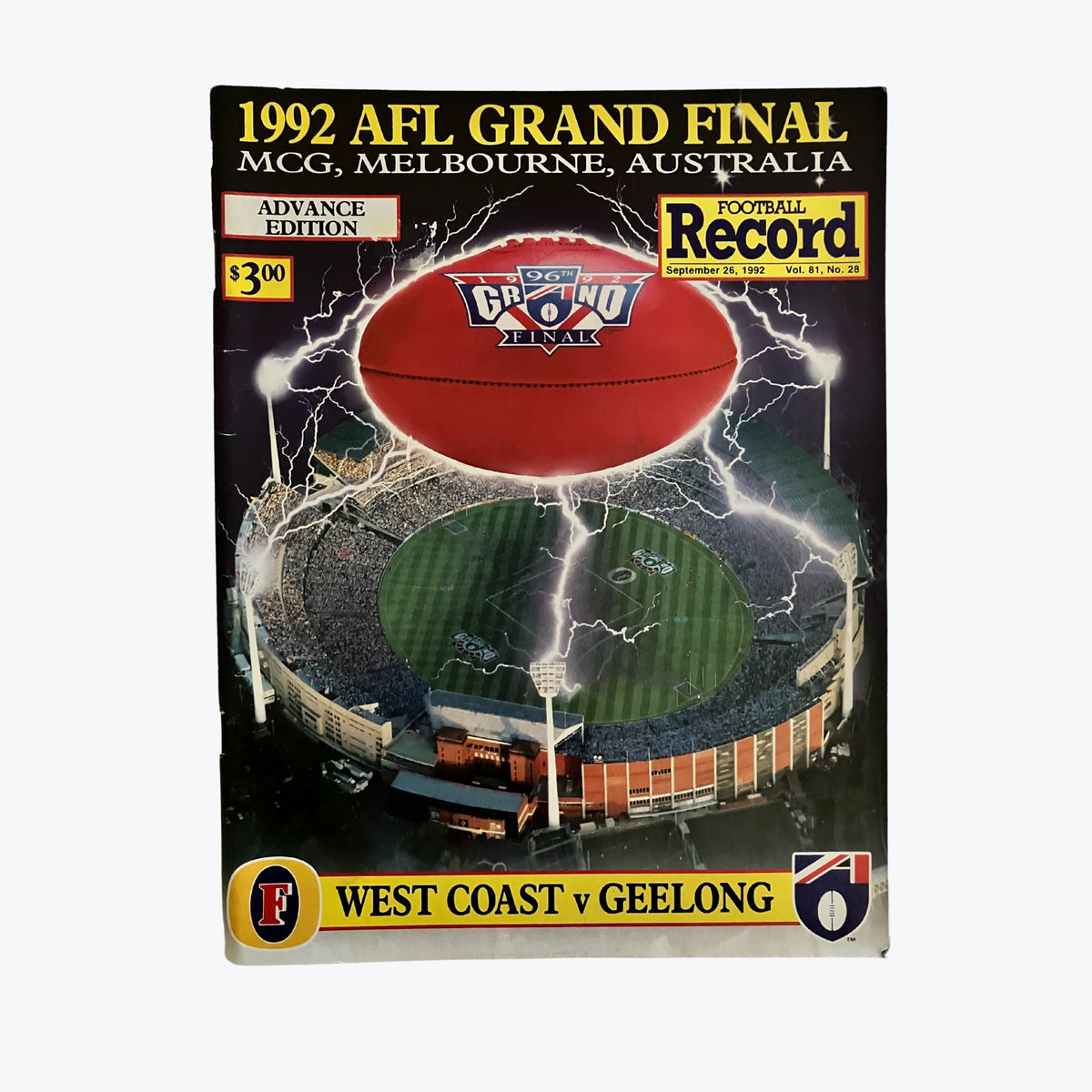 1992 AFL Grand Final Football Record