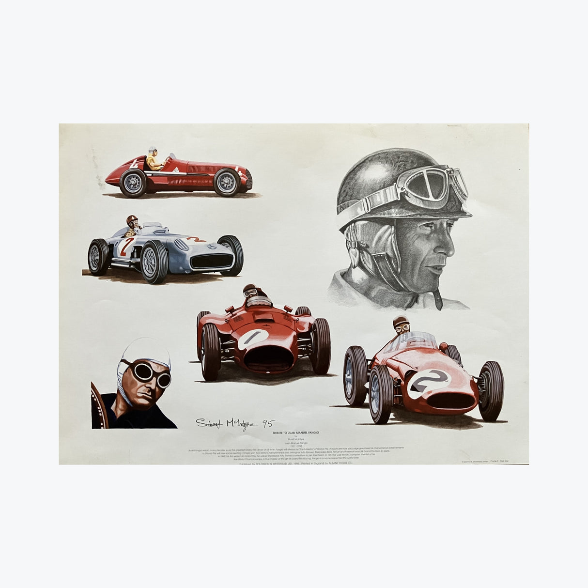 Juan Manuel Fangio Tribute Poster