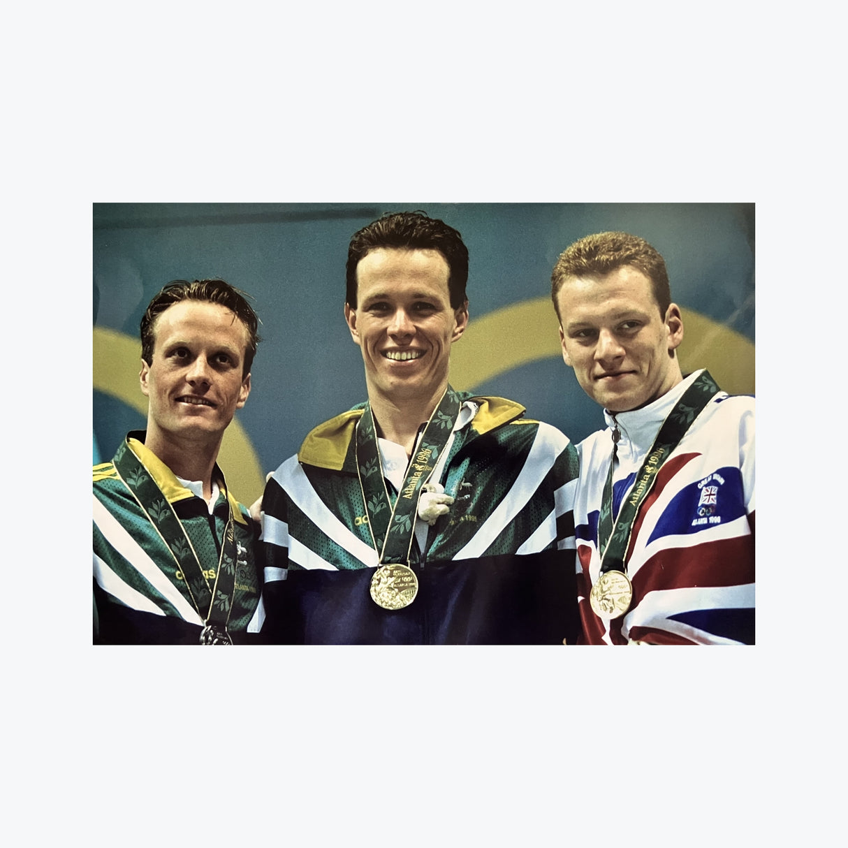 1996 Olympic Men's 1500m Freestyle Swimming Podium Photo