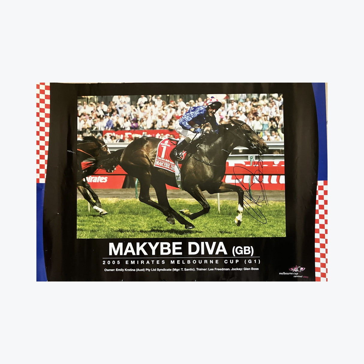 Makybe Diva 2005 Emirates Melbourne Cup Signed Photo