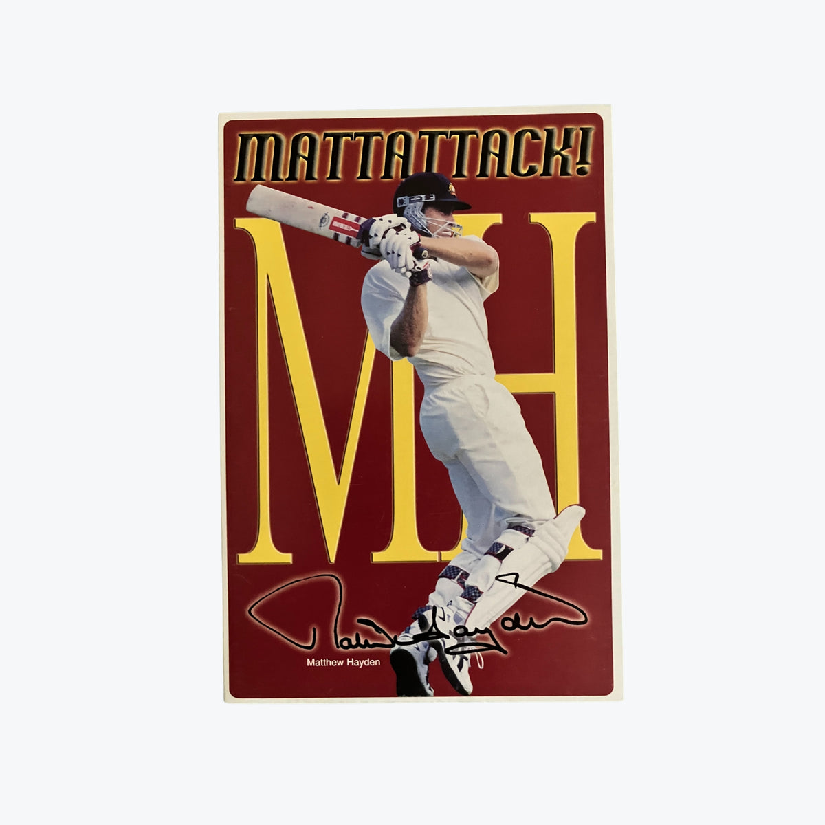 2004 "Mattattack!" Matthew Hayden Cricket Card