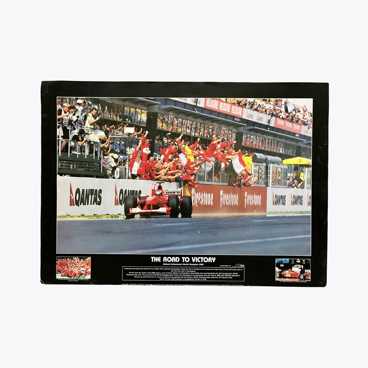 2000 Australian F1 Grand Prix - Michael Schumacher Poster