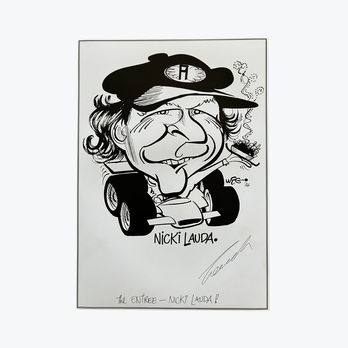 1984 Nicki Lauda F1 WEG Poster