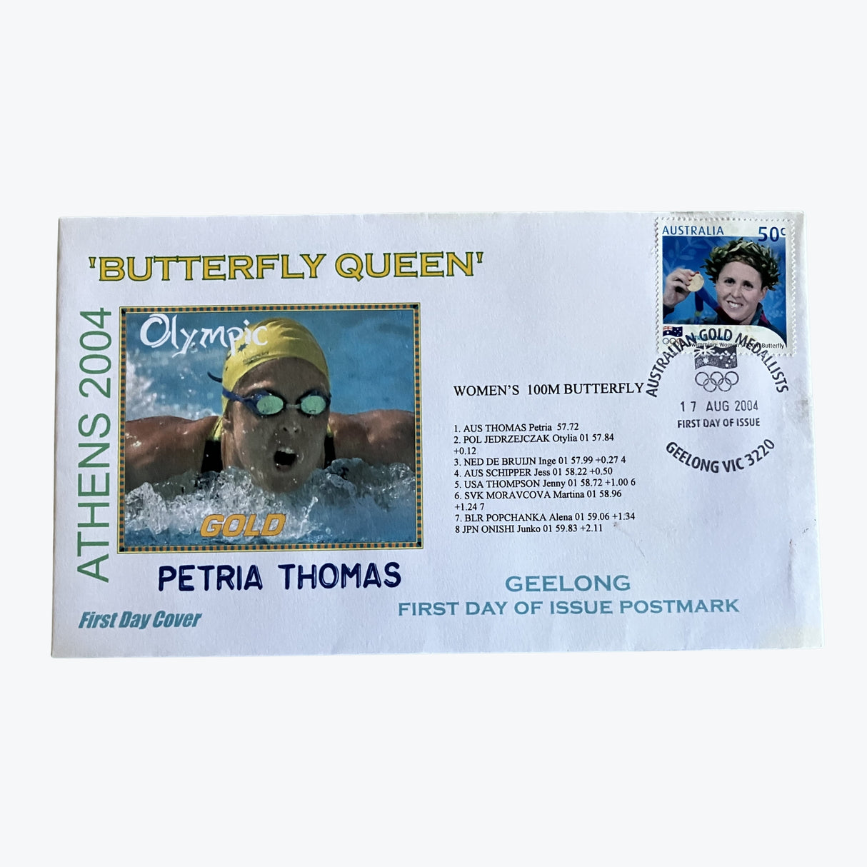 Petria Thomas - First Day Cover