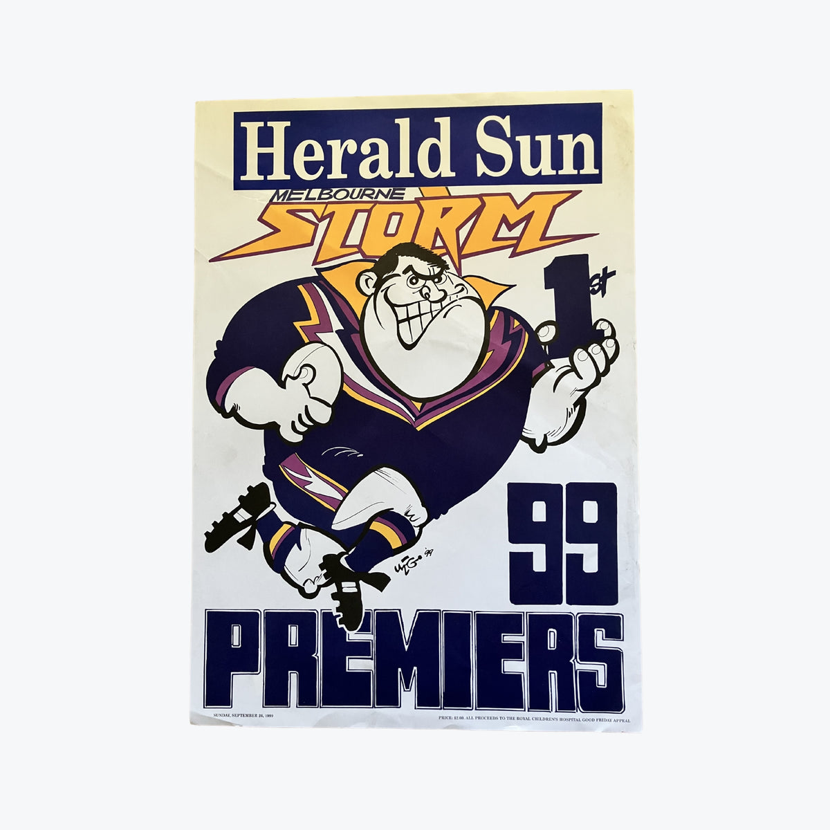 Melbourne Storm 1999 NRL Premiers WEG Poster