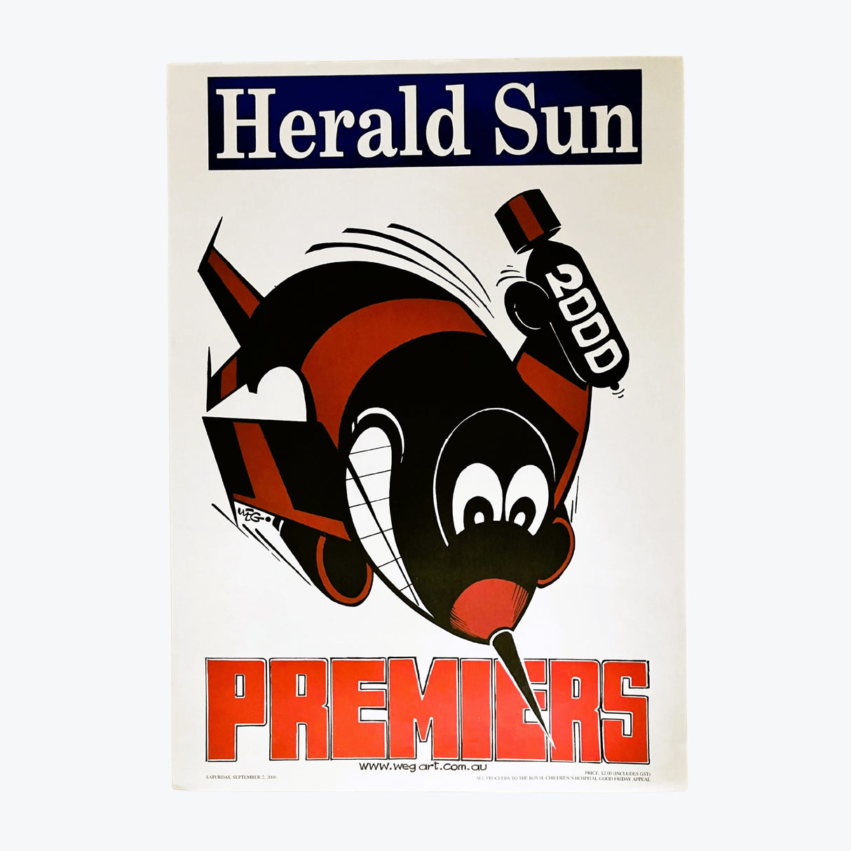 Essendon Bombers 2000 WEG Premiership Poster