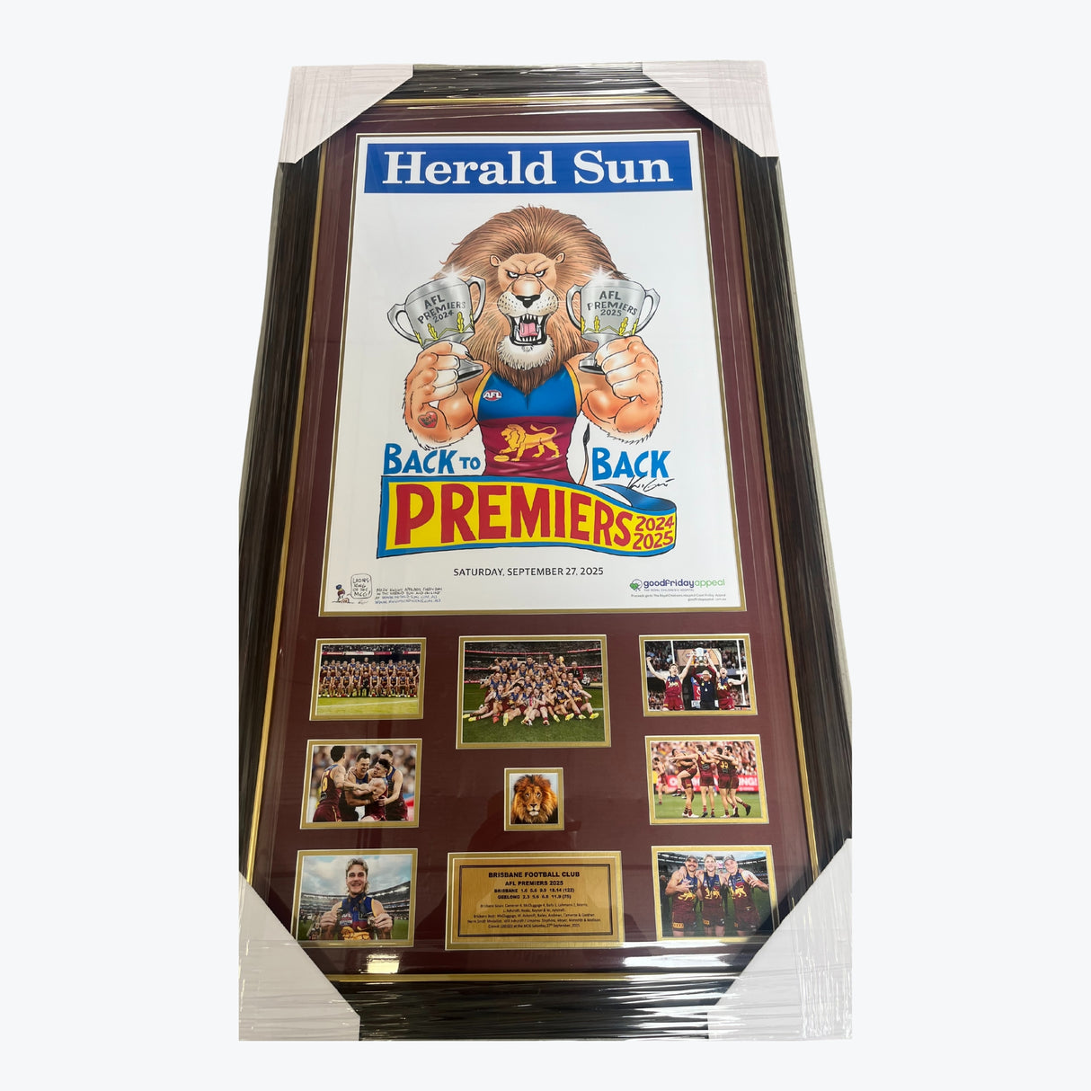 BRISBANE LIONS - Back to Back - 2024-2025 AFL Premiers