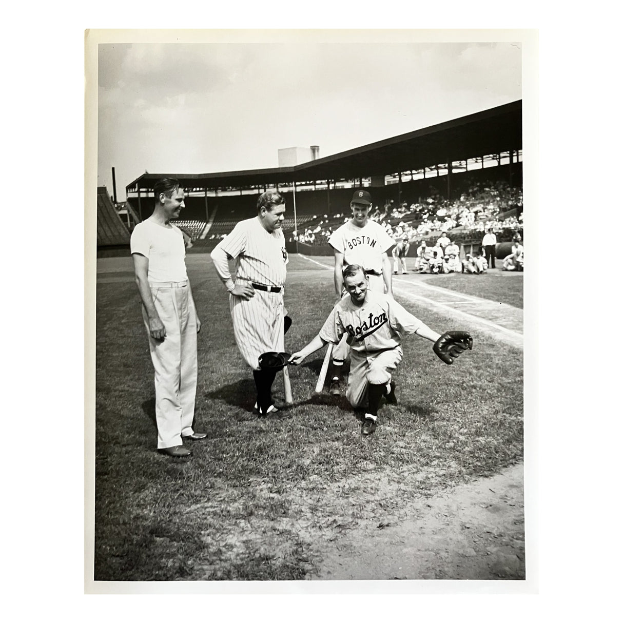 Rabbit Maranville, Babe Ruth and Ted Williams