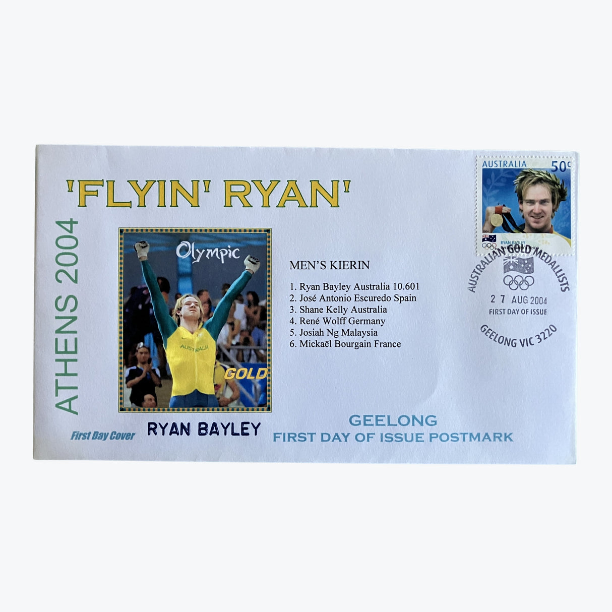 Ryan Bayley - First Day Cover