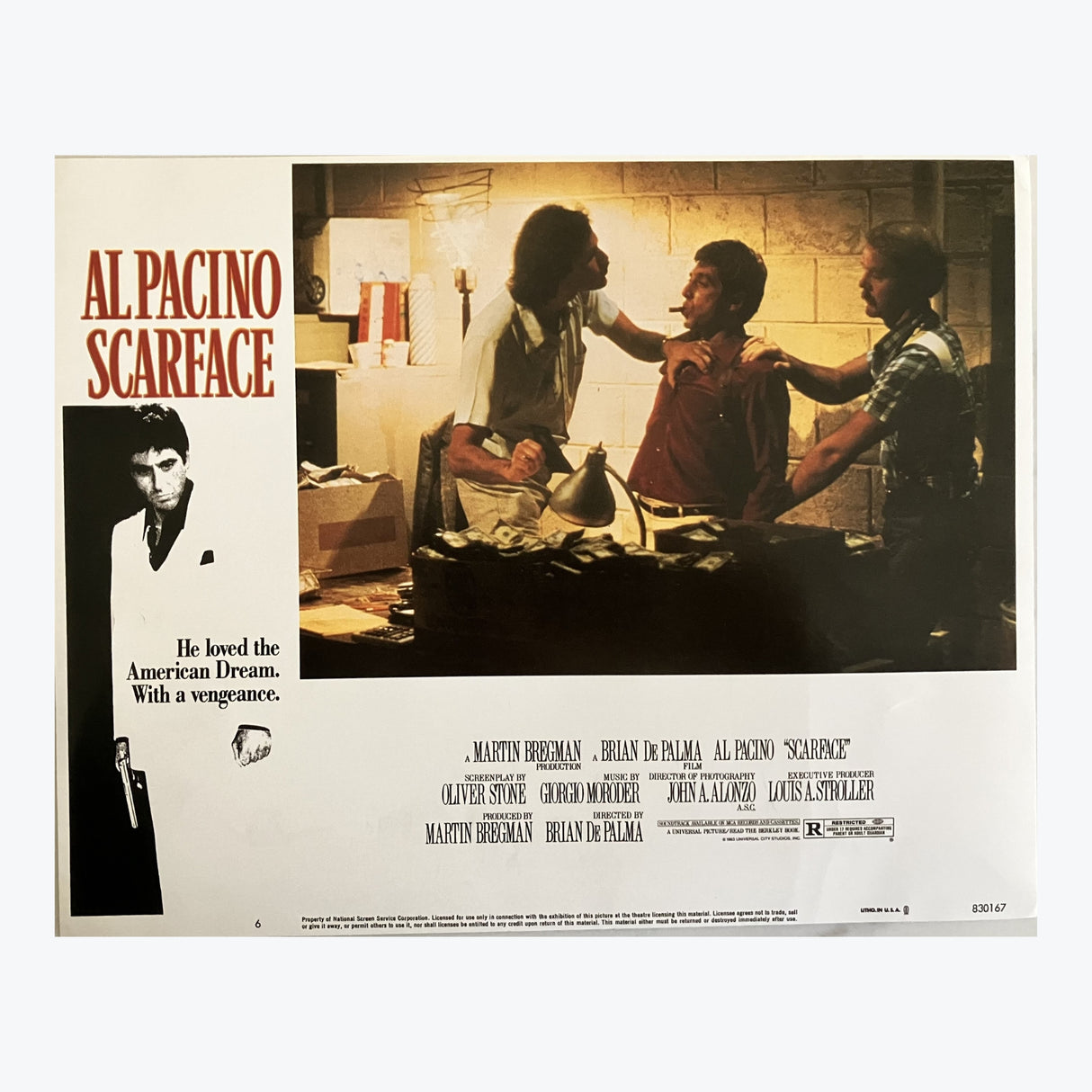 Scarface 1983 Movie Lobby Poster
