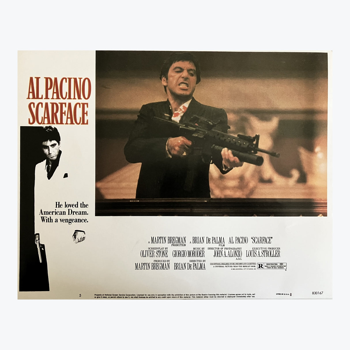 Scarface 1983 Movie Lobby Poster