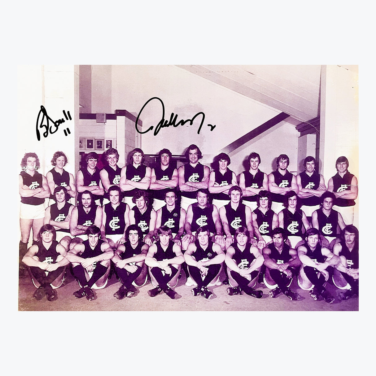 Carlton Blues 1976 Signed Team Photo
