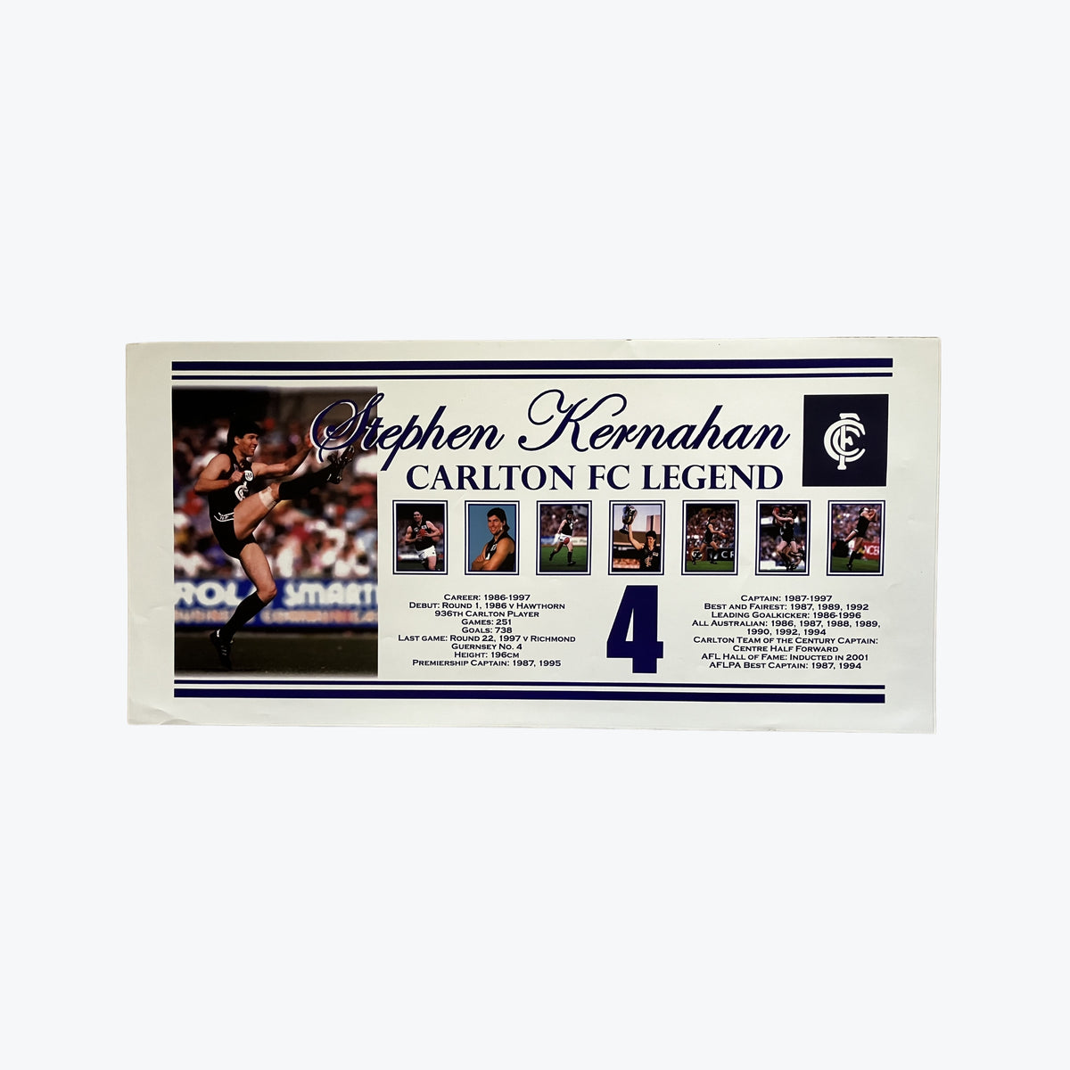Carlton Blues Stephen Kernahan Poster