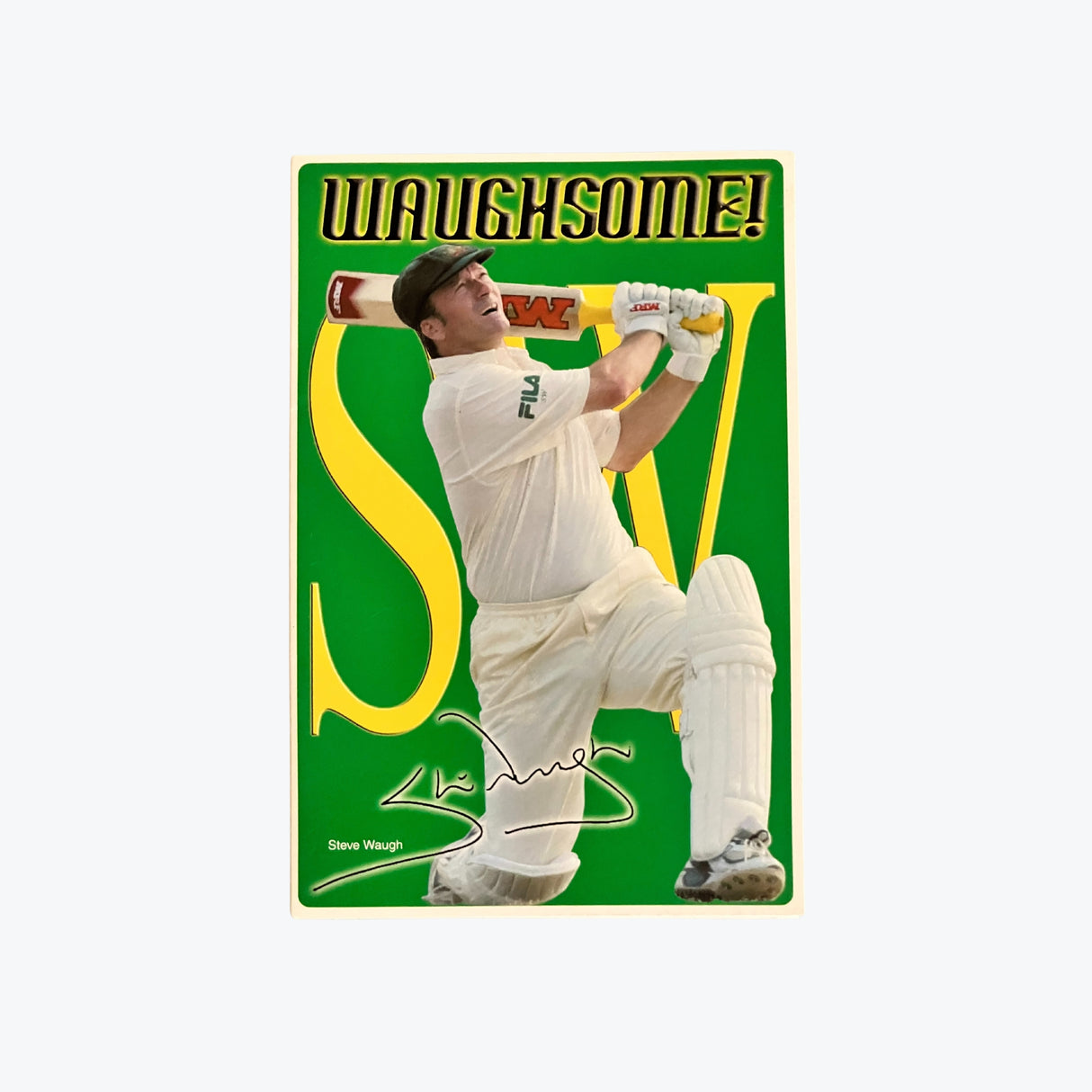 Steve Waugh 'Waughsome' Card