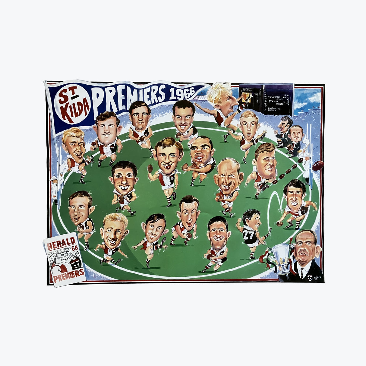 St Kilda Saints 1966 Premiers Poster