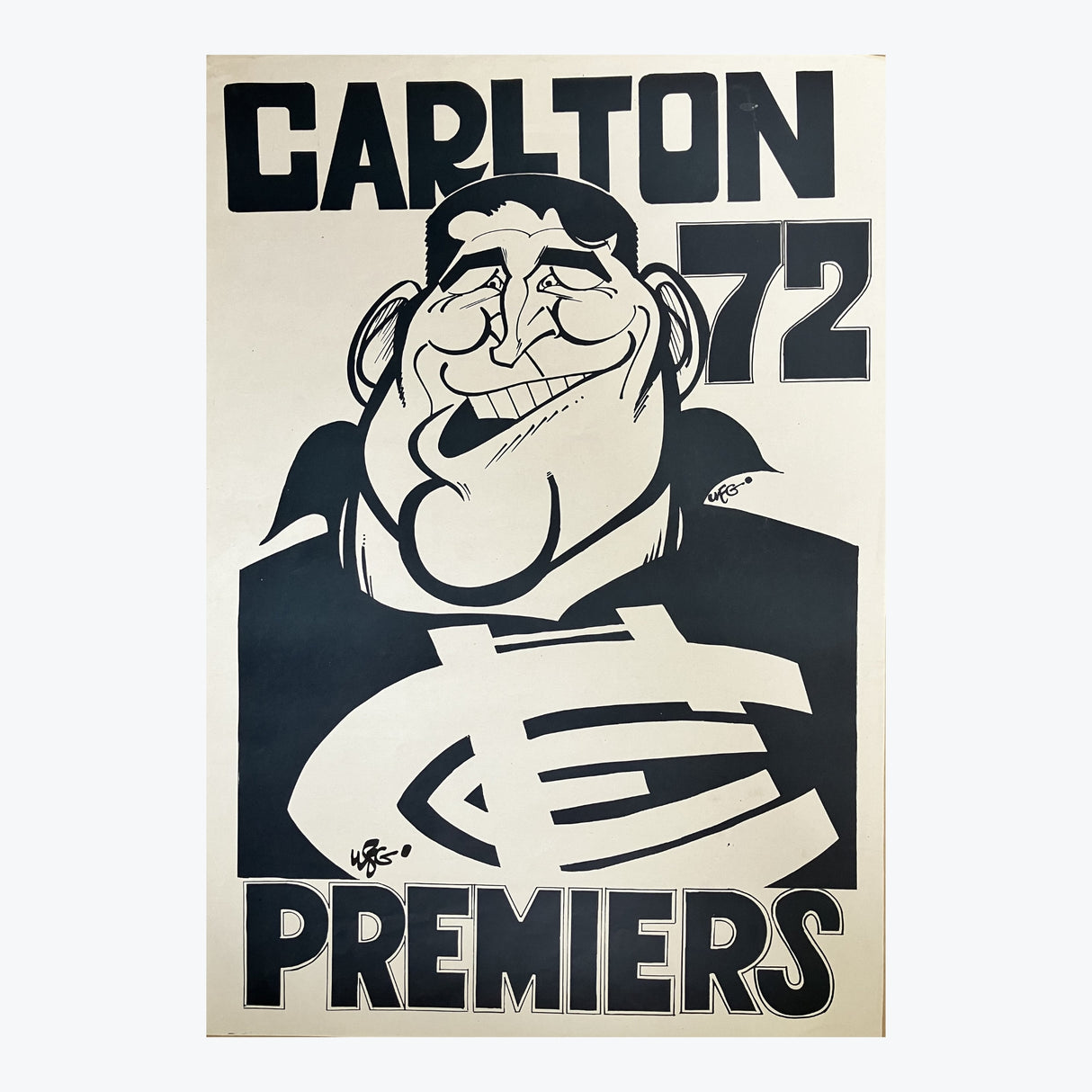 Carlton Blues 1972 WEG Premiers Poster
