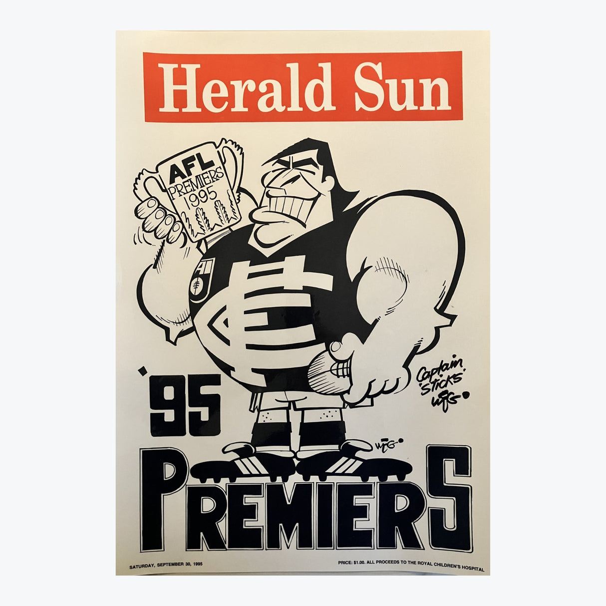 Carlton Blues 1995 WEG Premiers Poster