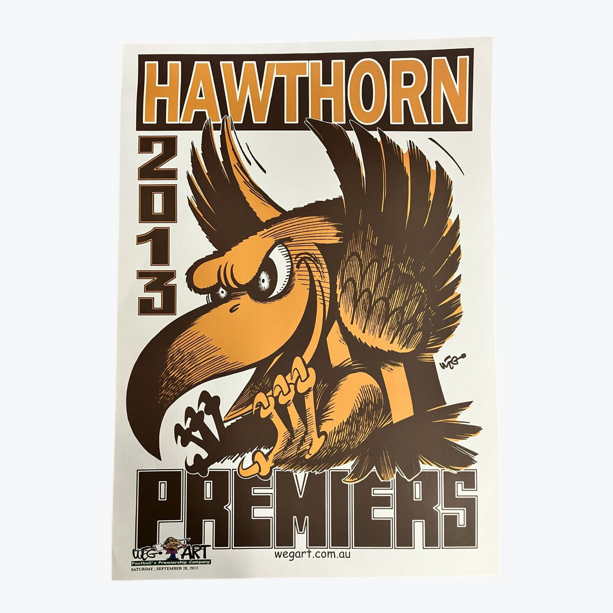 Hawthorn Hawks 2013 WEG Premiers Poster